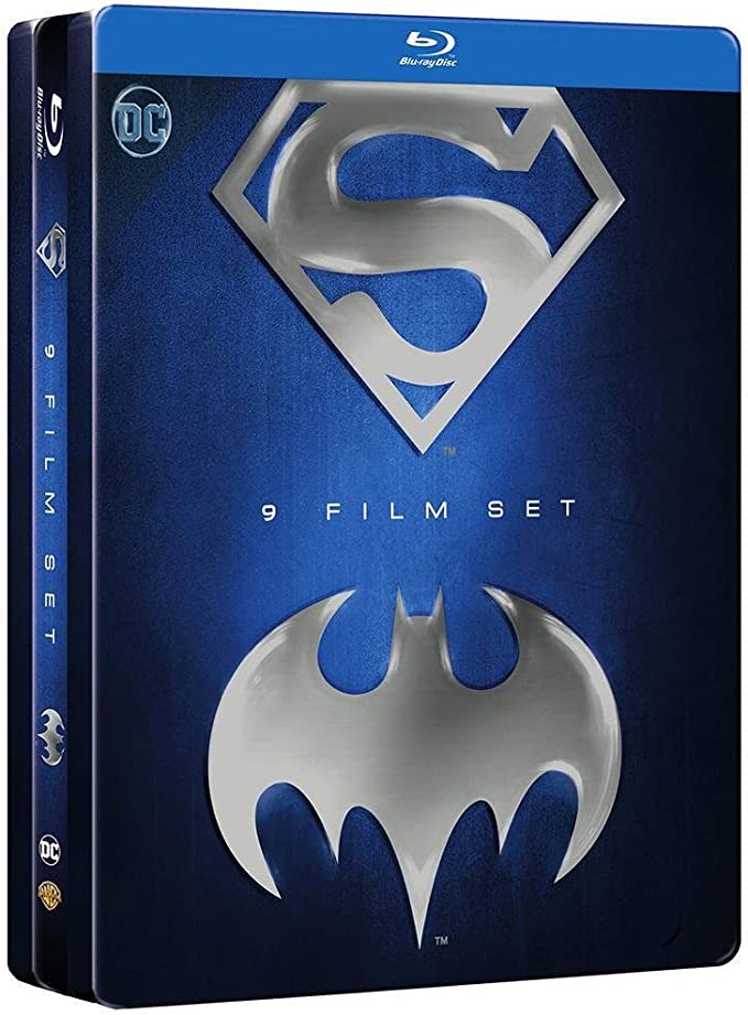Batman/Superman Anthology Collection SteelBook 9 Movie Film Set (9 Disc) [Blu-ray]